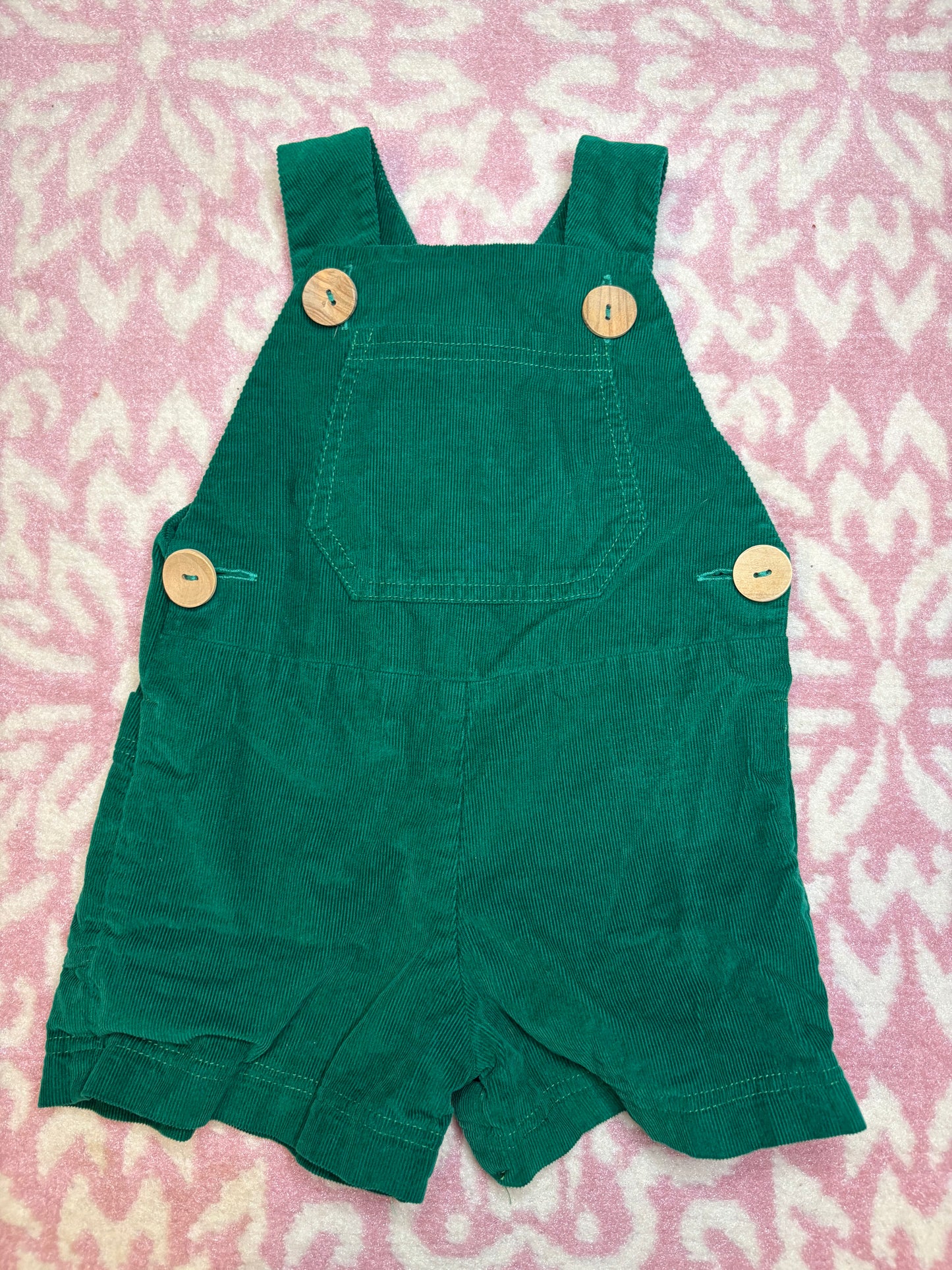 18M Hannah Kate Green Cord Overall