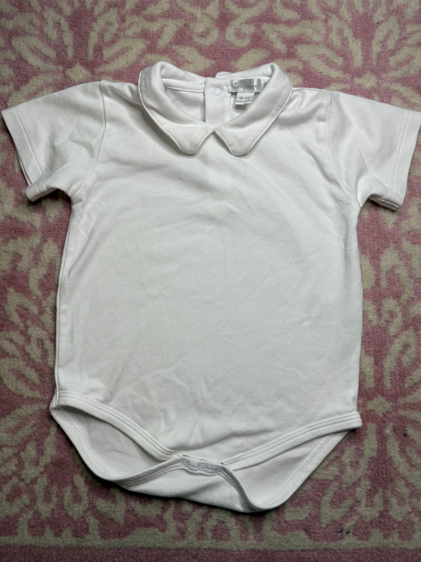 18/24M Kissy Kissy Peter Pan Collar SS Onesie