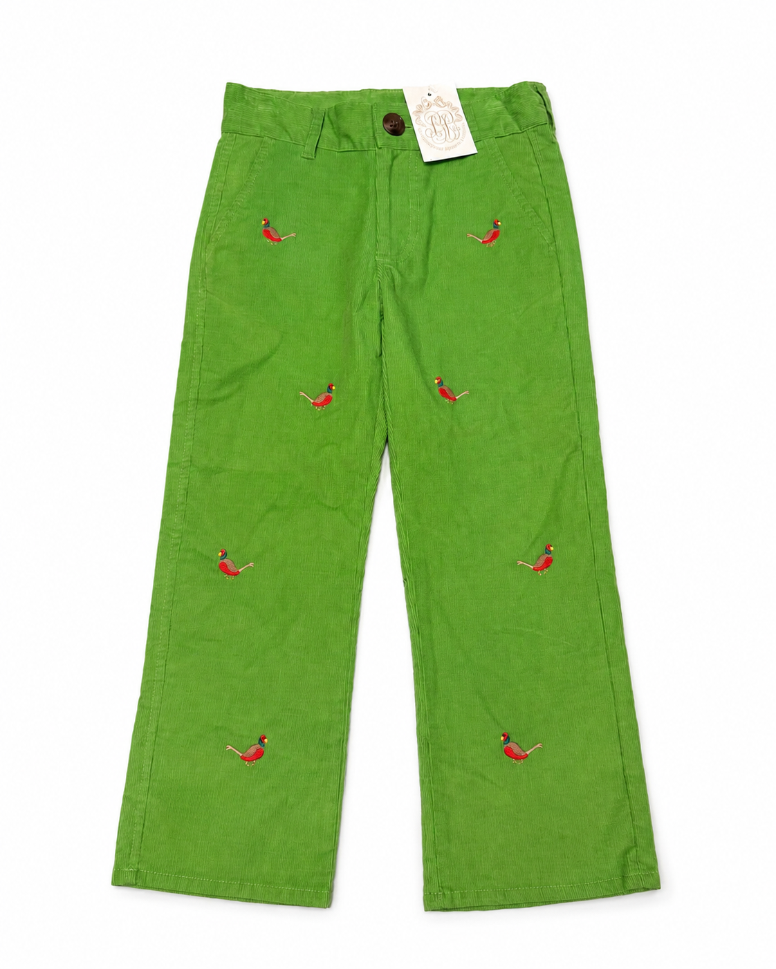 5 TBBC Grenada Green Cord Pheasant Prep School Pants