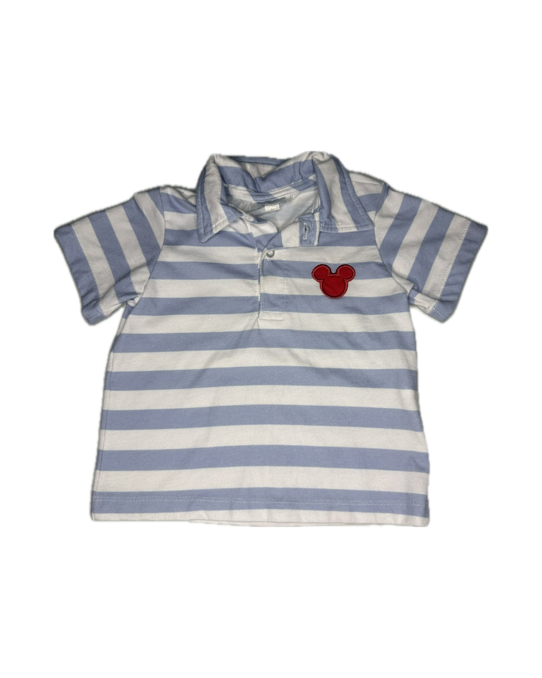 2T Benoit Matisse Mickey Mouse Appliqué Striped Polo