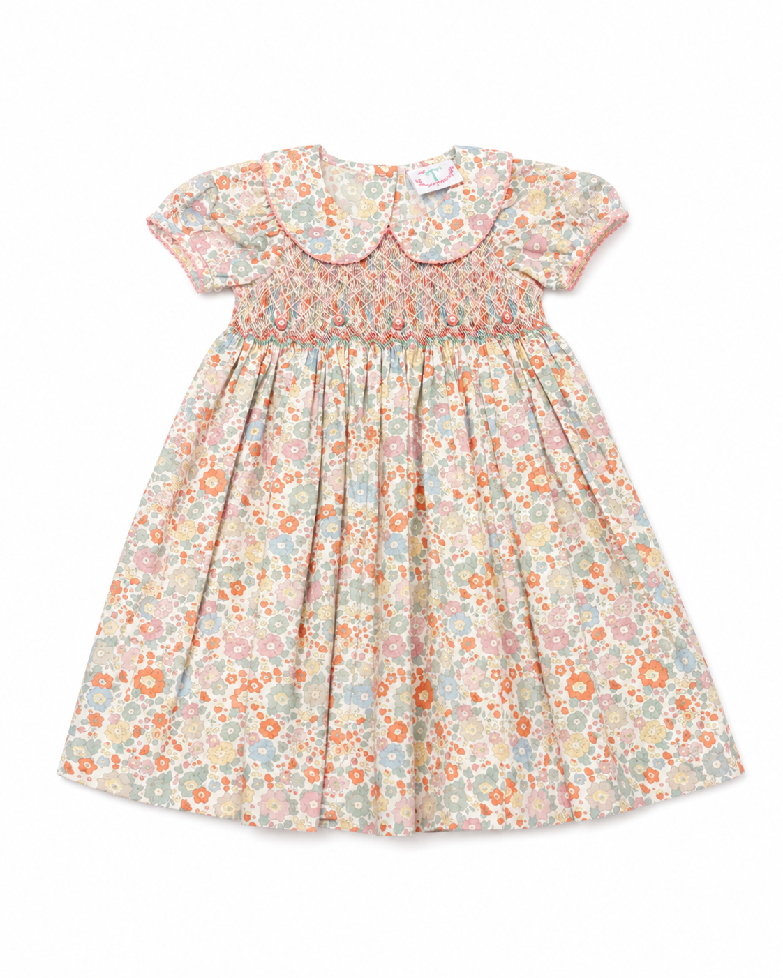 4T Shrimp & Grits Fall Florals Smocked Dress