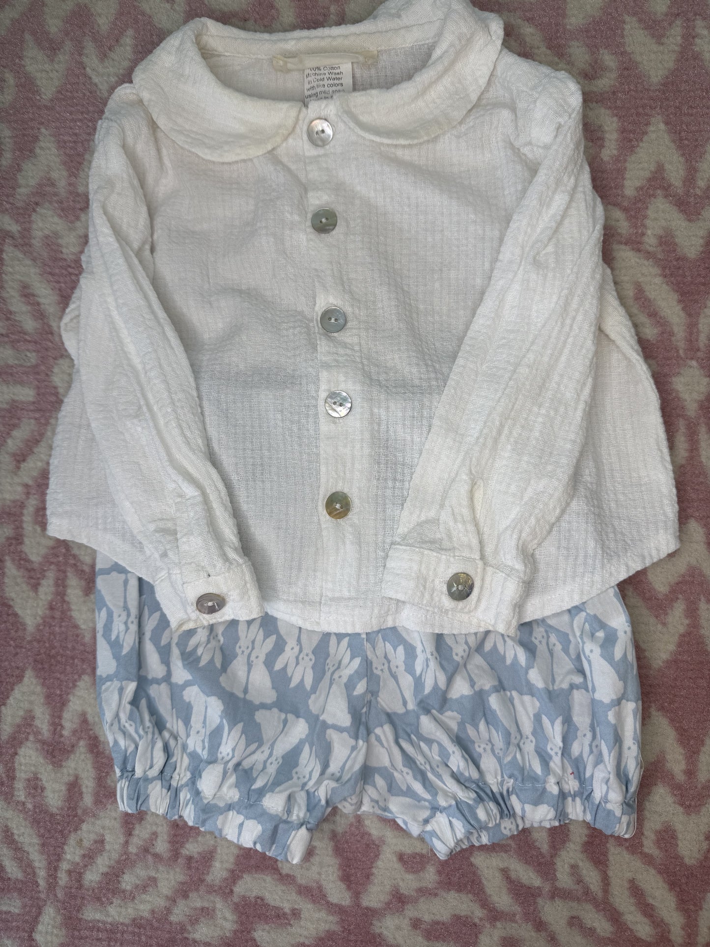 12M Hannah Kate + Charlotte Proper Bunny Bloomer Set