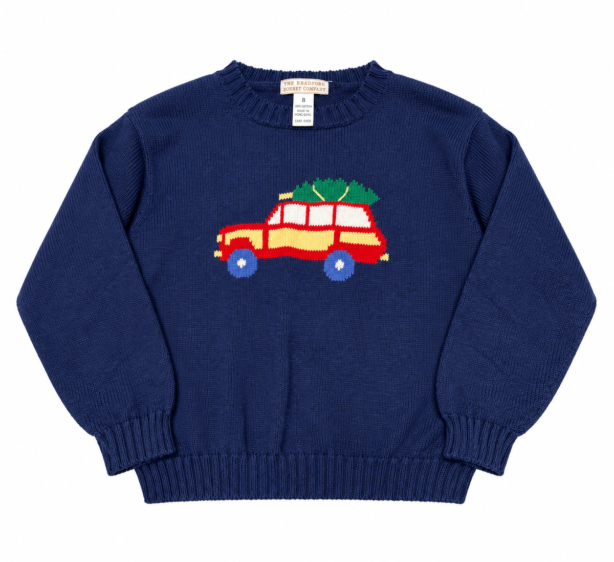 8 TBBC Isaacs Intarsia Sweater - Nantucket Navy with Woody