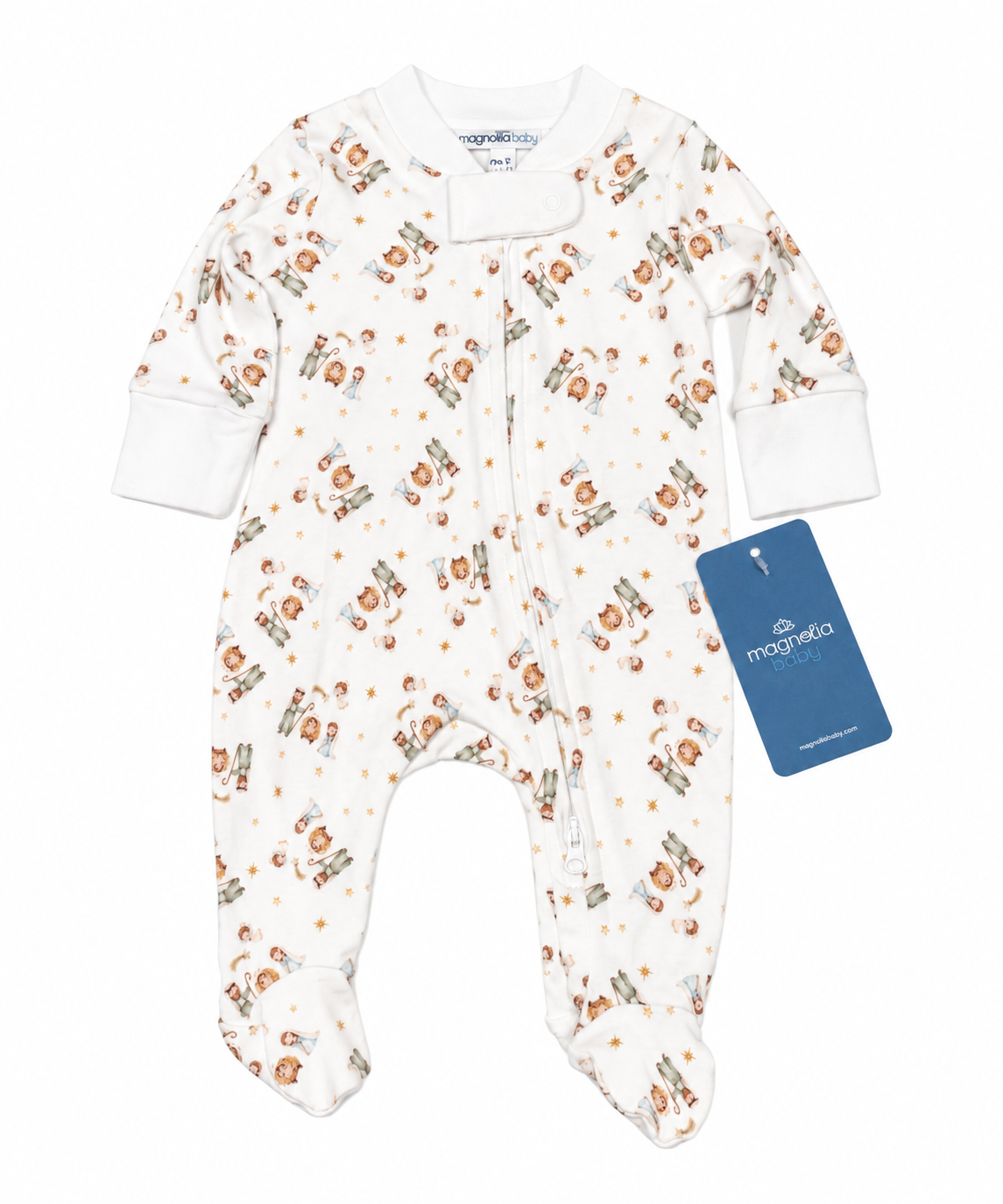 Pre Magnolia Baby Nativity Scene Zip Up Jammie’s