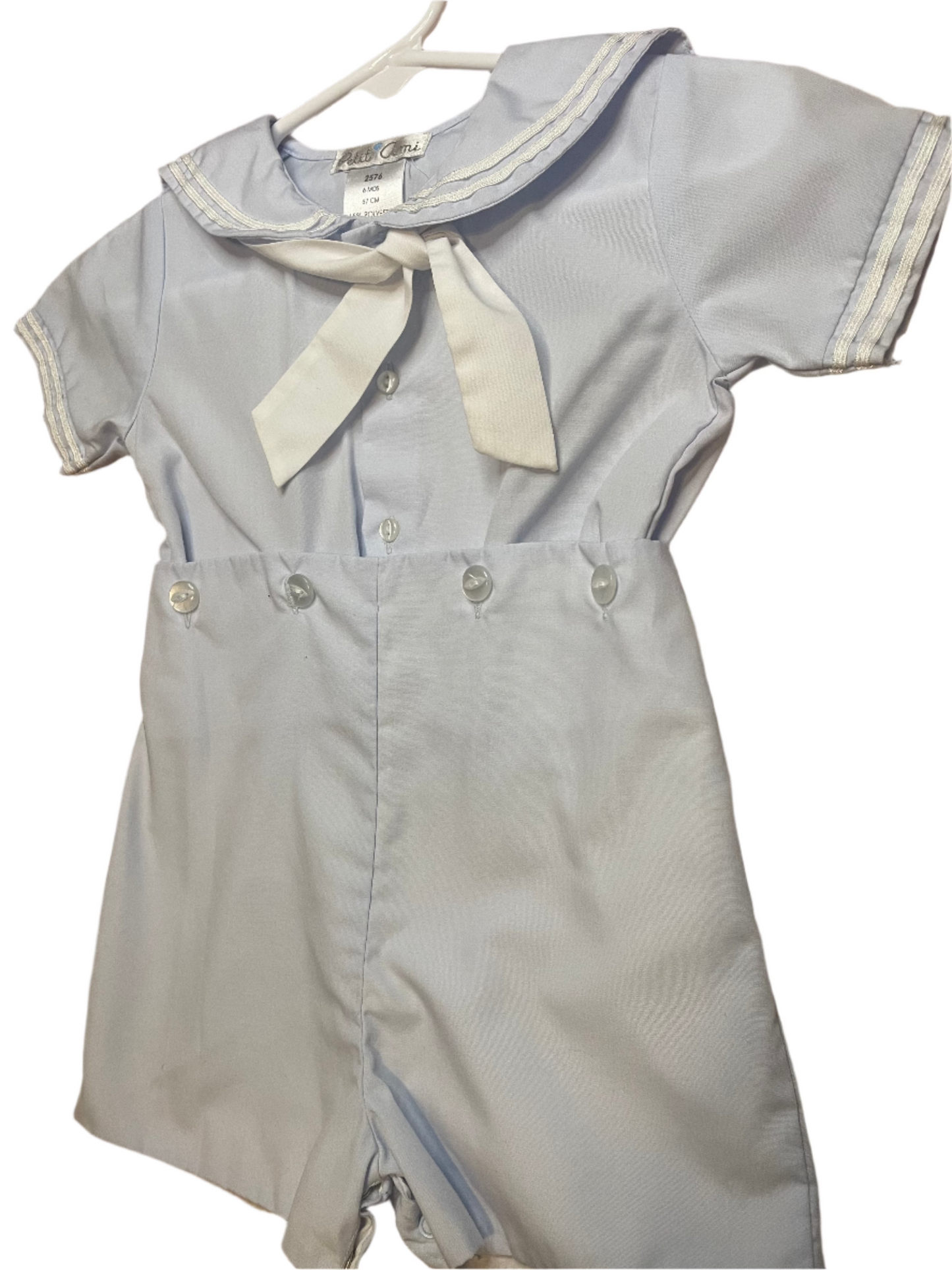 Sz 6M Petit Ami Baby Blue Sailor Jon Jon