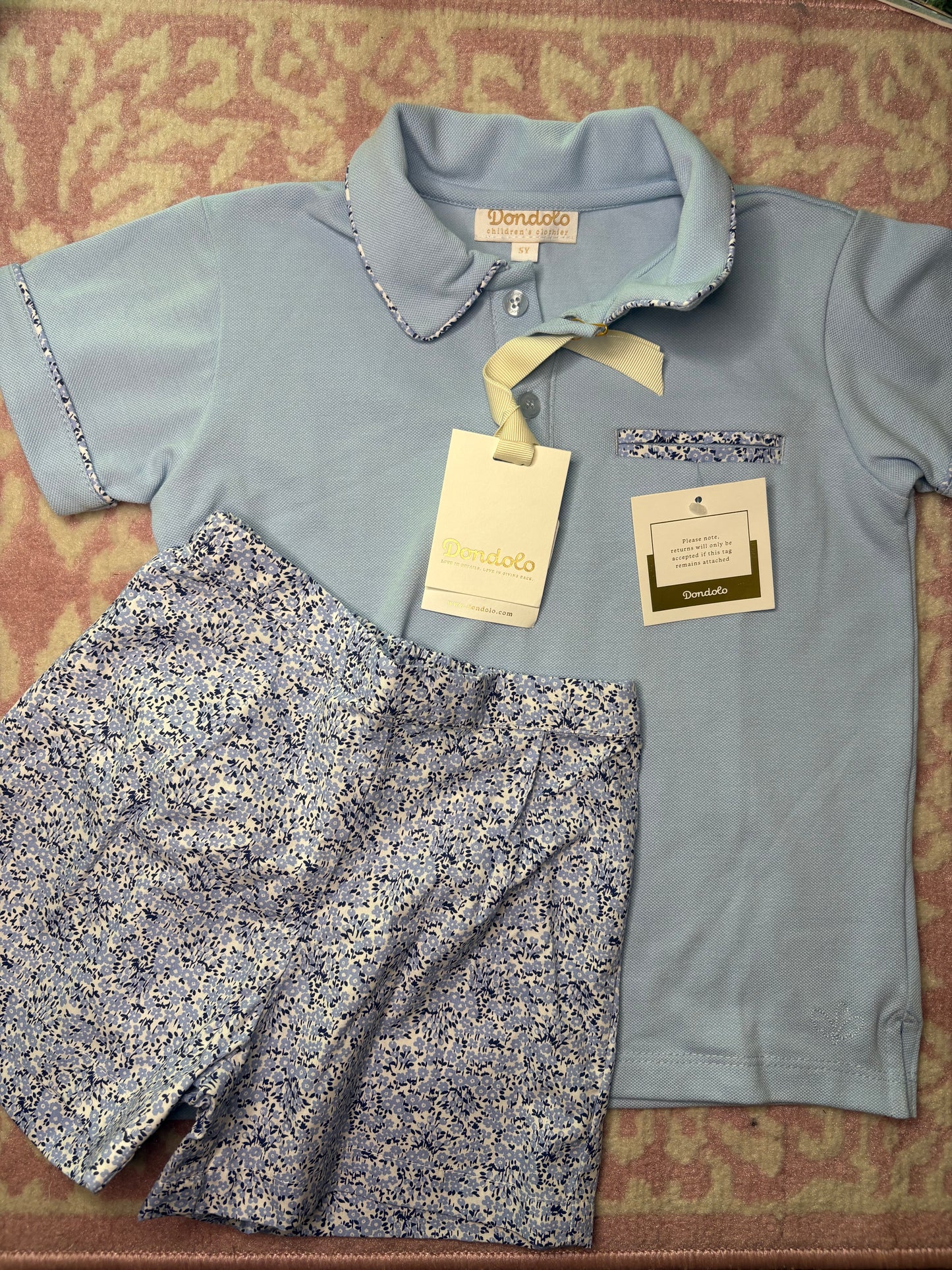 5Y Dondolo Anchor Boy Polo Set