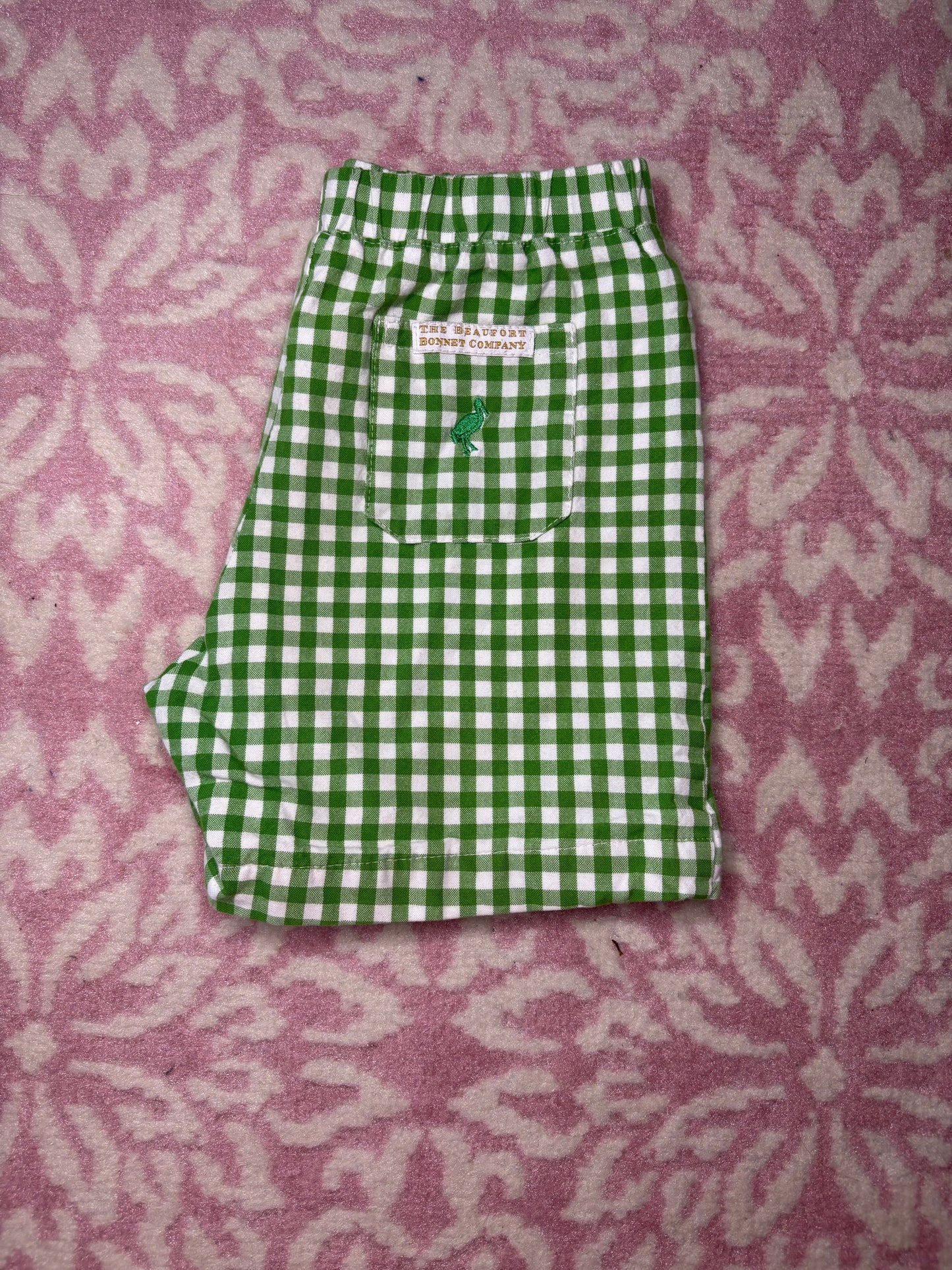 6 TBBC Sheldon Short in Grayson Green Gingham