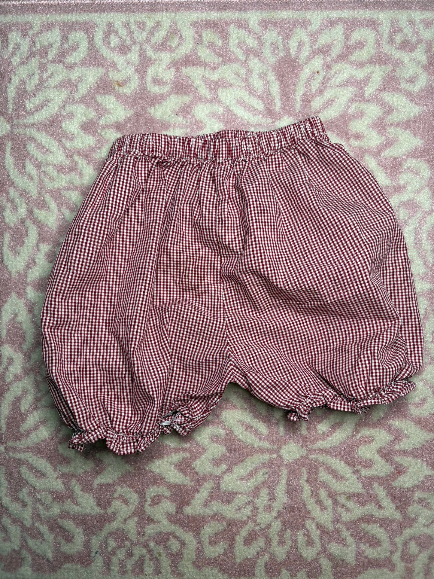 3T Red Microcheck Bloomer