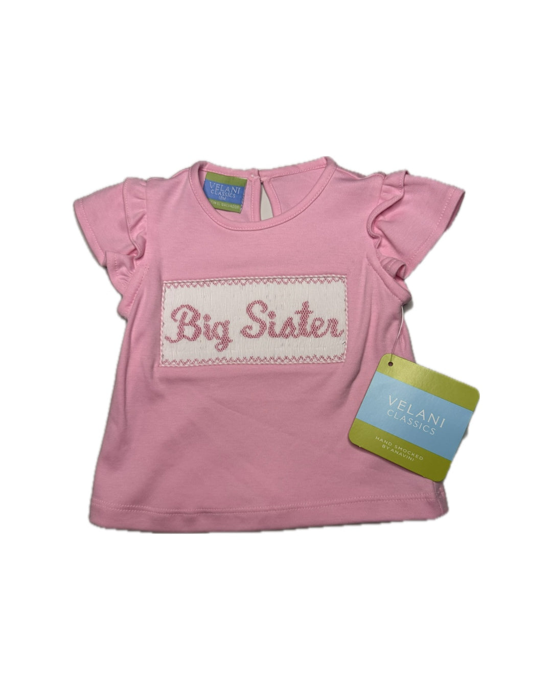 12M Velani Classics Big Sister Smocked Shirt