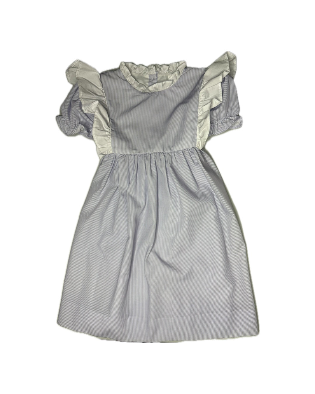 5 Cecil & Lou Lavender Pin Stripe Ruffle Dress