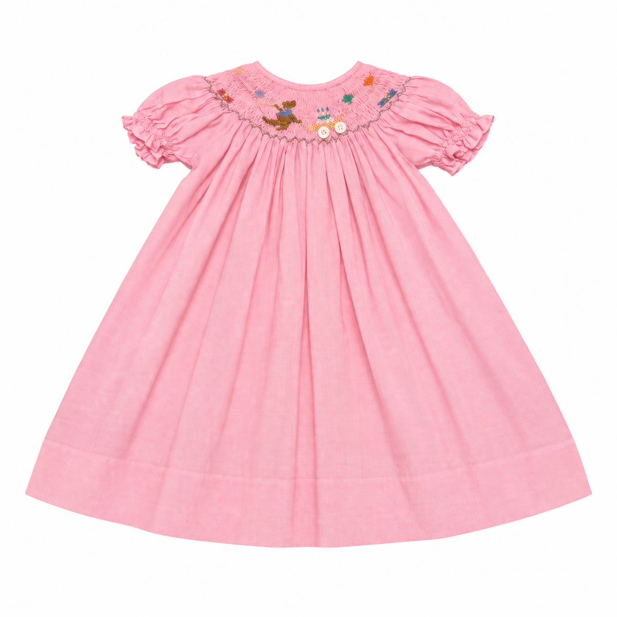 2/3T Cupcake Originals Pink Smocked Birthday Dress