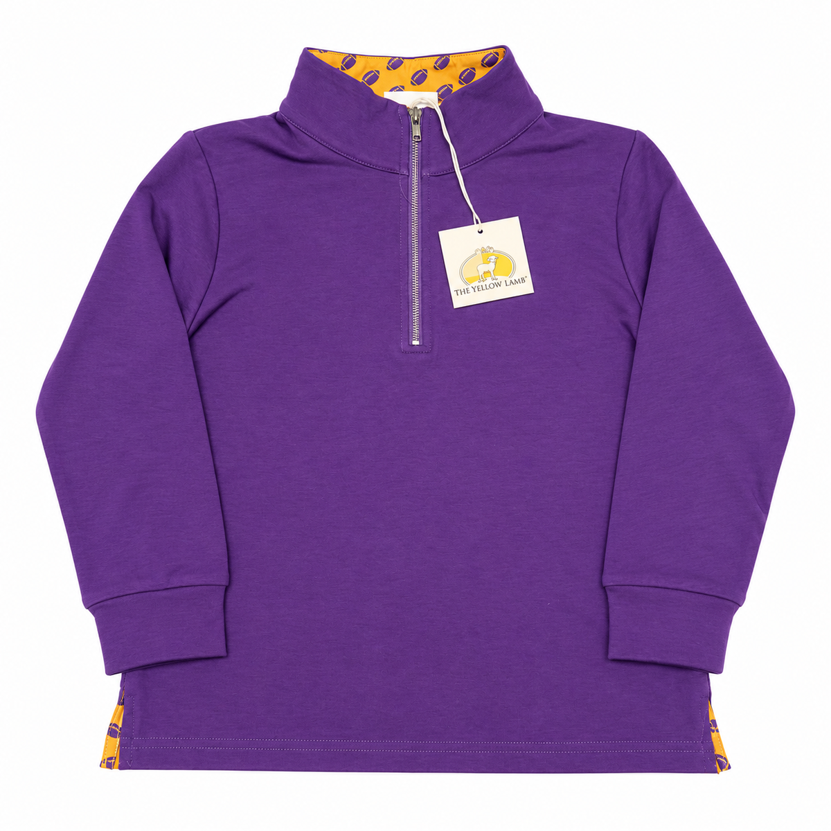 7 Yellow Lamb Purple Game Day Pullover