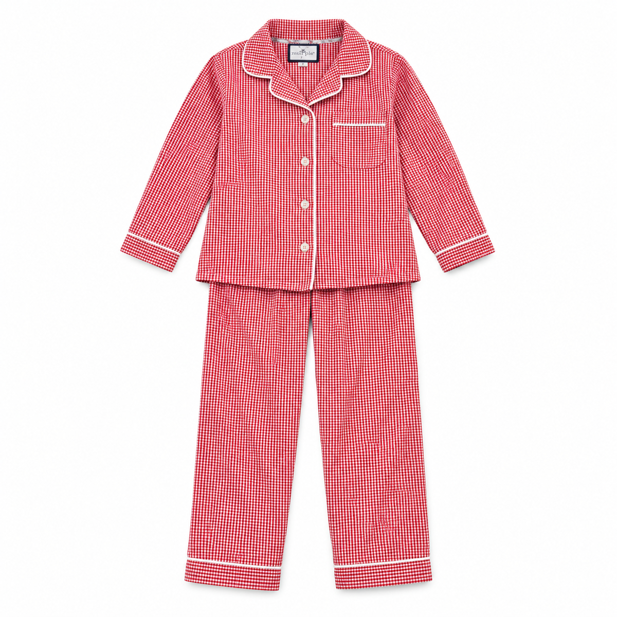 M(adult) Petite Plume Petite Red Gingham Pajama Set