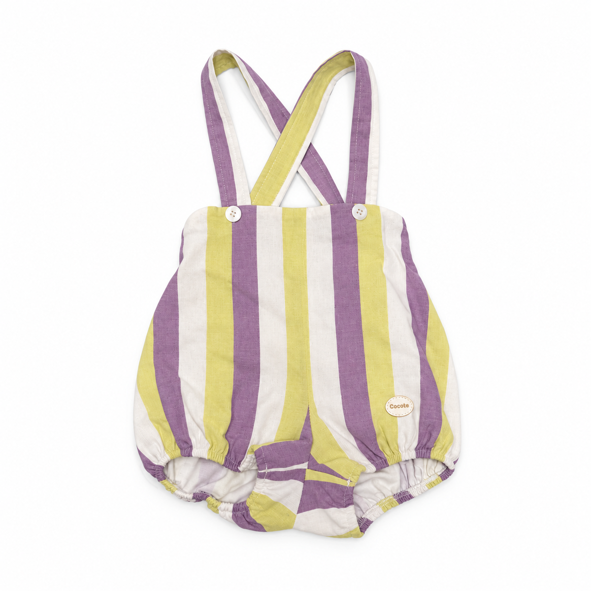 24M Cocote Purple & Gold Striped 2 Piece Set