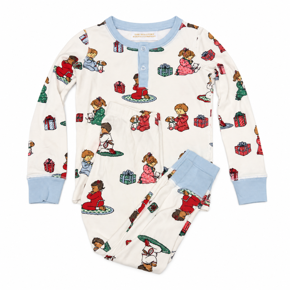 2T TBBC Sutton’s Sweet Dream Set in Holiday Patience and Prayers with Buckhead Blue trim