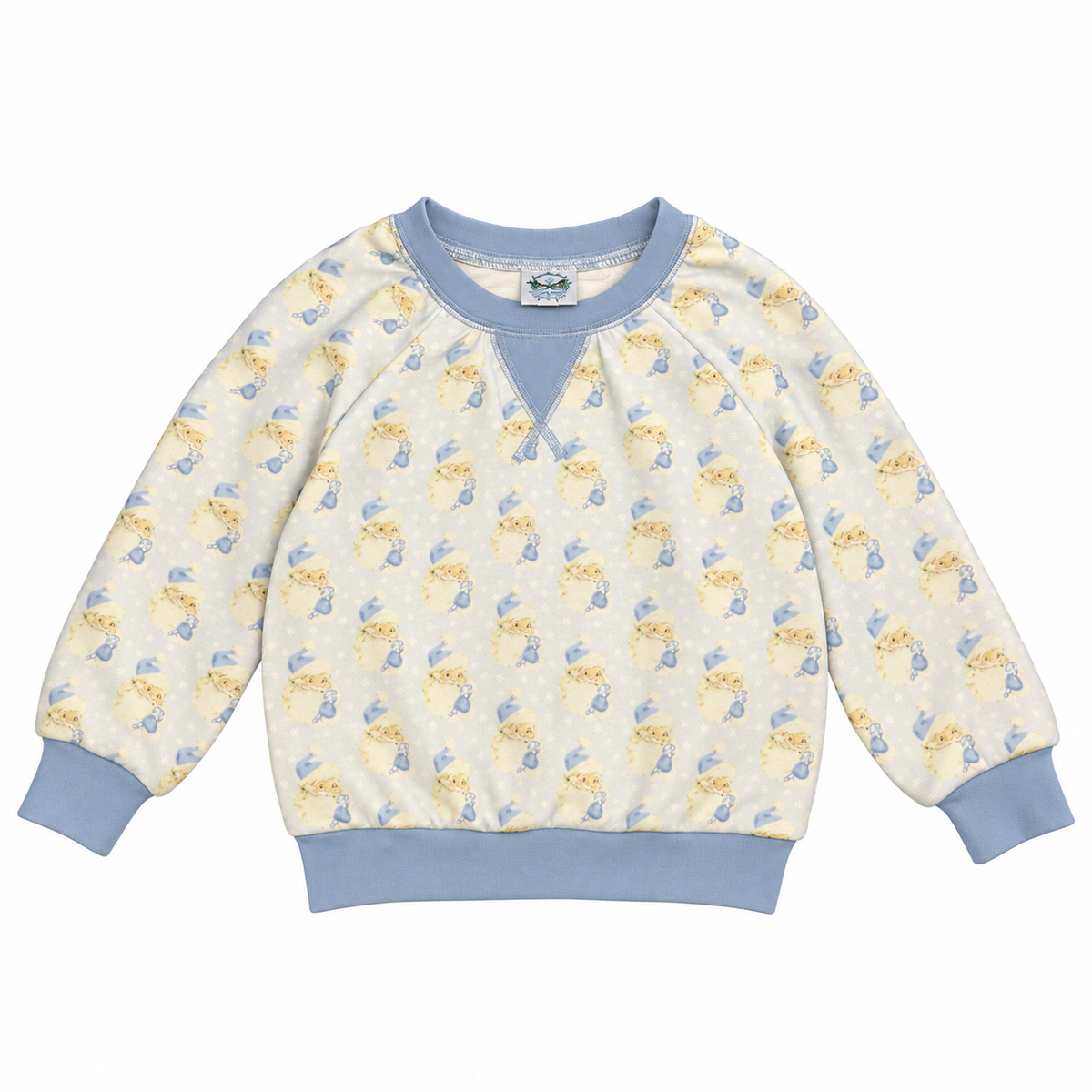 2T Southern Taters Vintage Blue Santa Sweatshirt