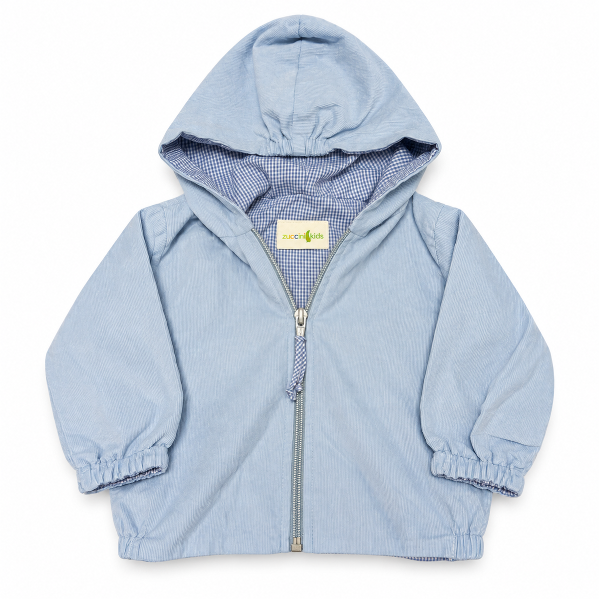12/18M Zuccini Kids Blue Cord Zip Up Hoodie Jacket