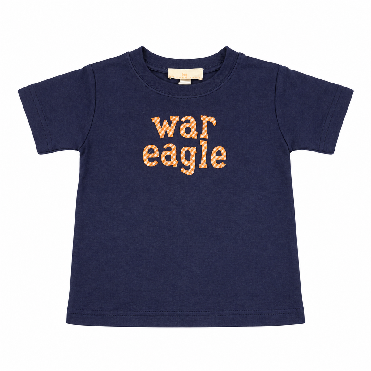 3/4 Hannah Kate War Eagle Appliqué Navy Tee