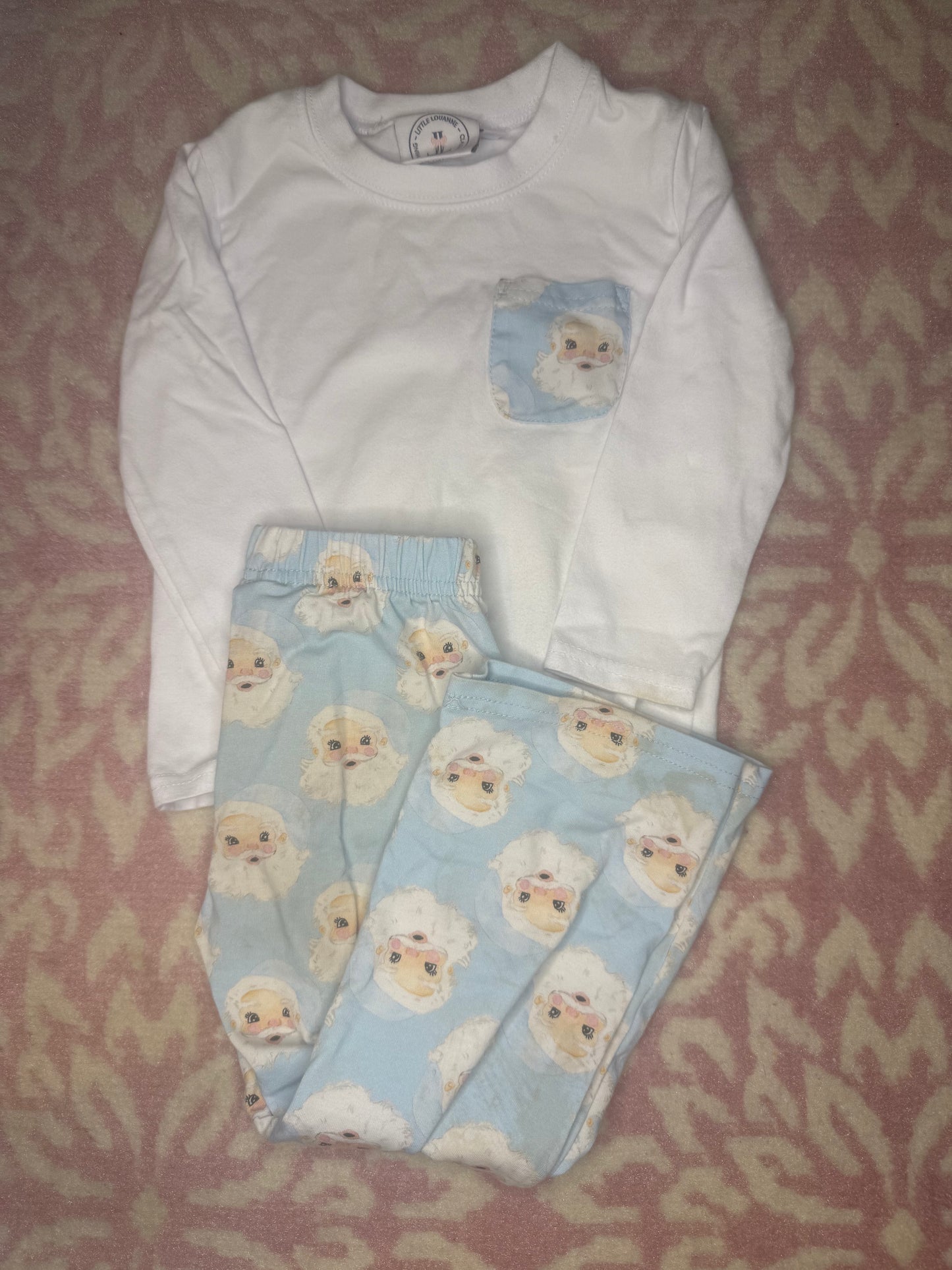 18M Little Louanne Santa Pant Set