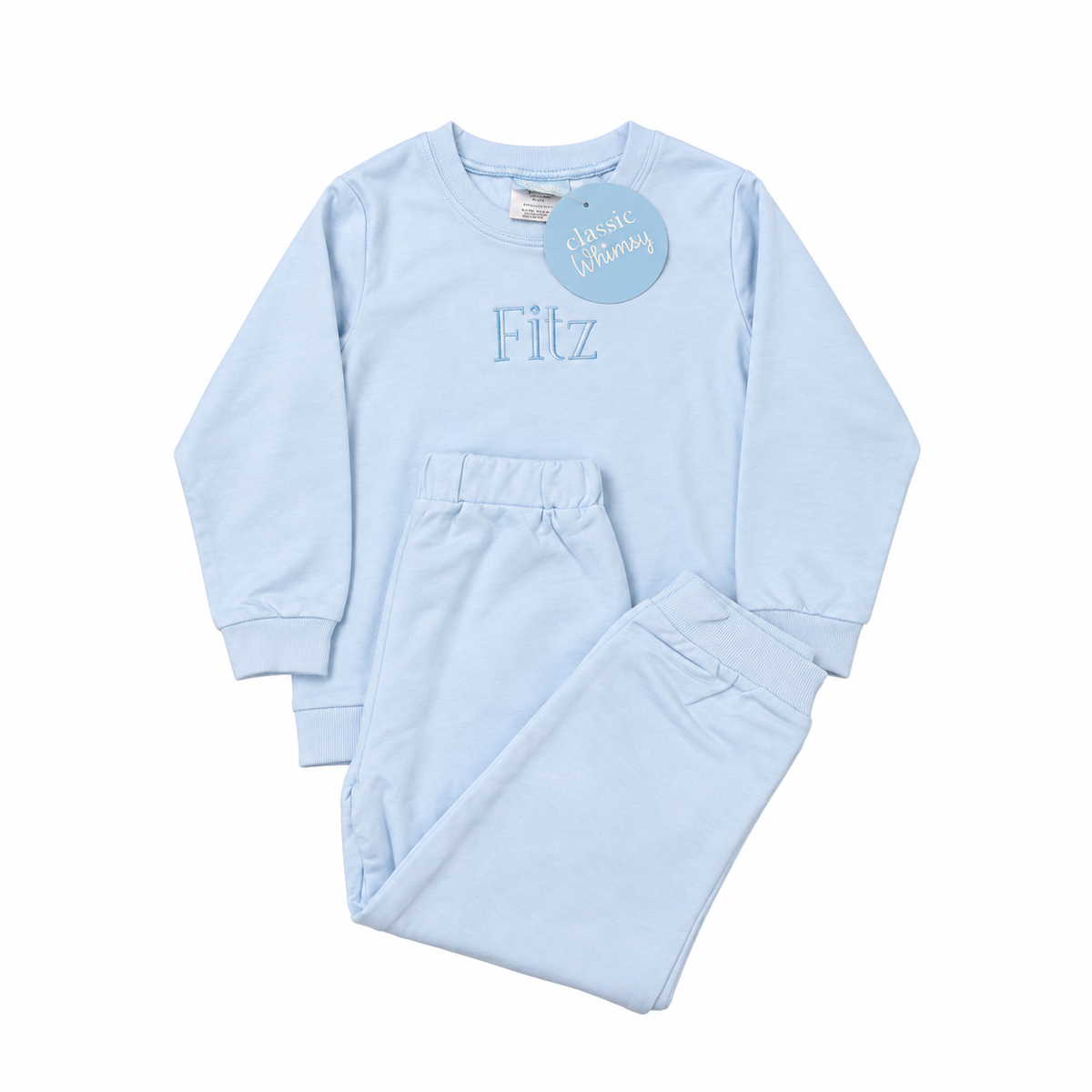 6 Classic Whimsy Blue “Fitz” Pant Set