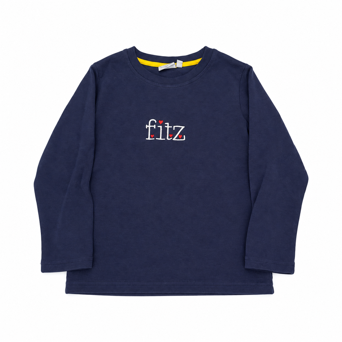 6 Three Bees Co Fitz Heart Navy Sweatshirt