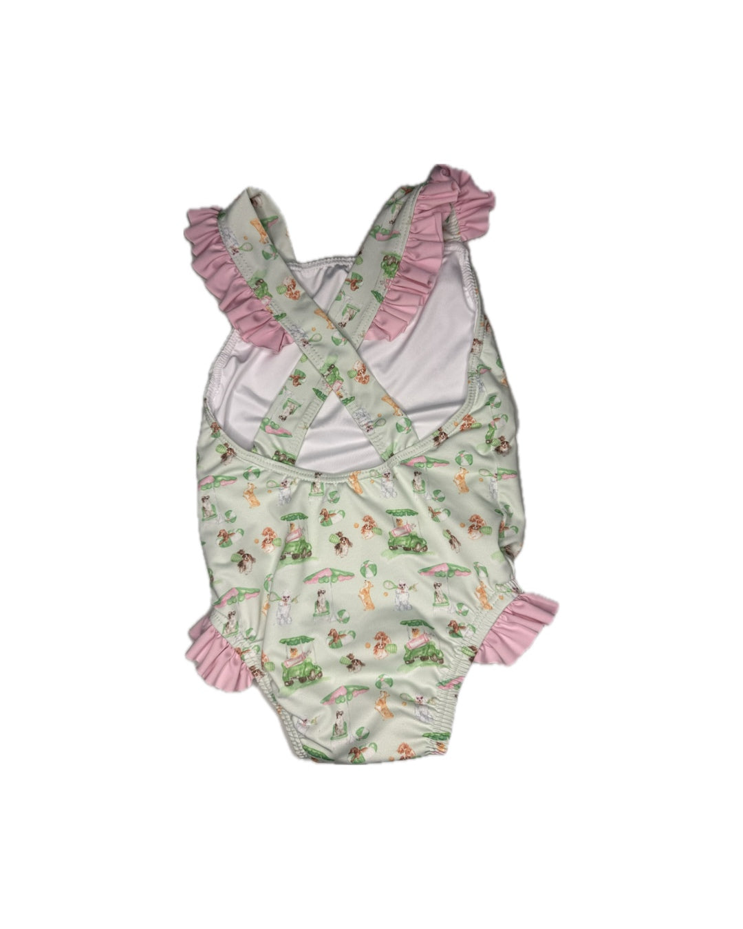 1 Love George Puppy Ruffle One Piece Swimsuit