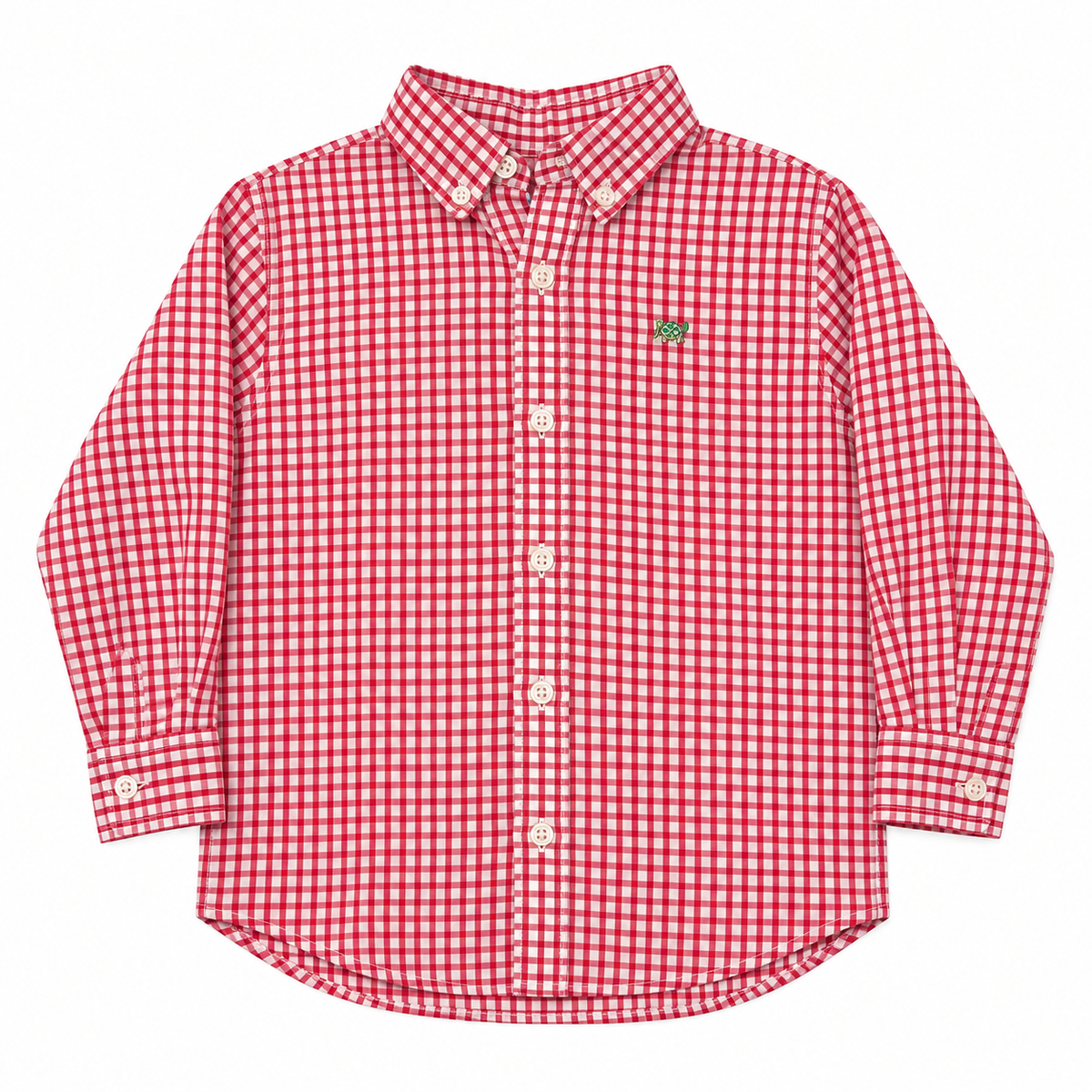 7 J. Bailey Red Windowpane Button Down