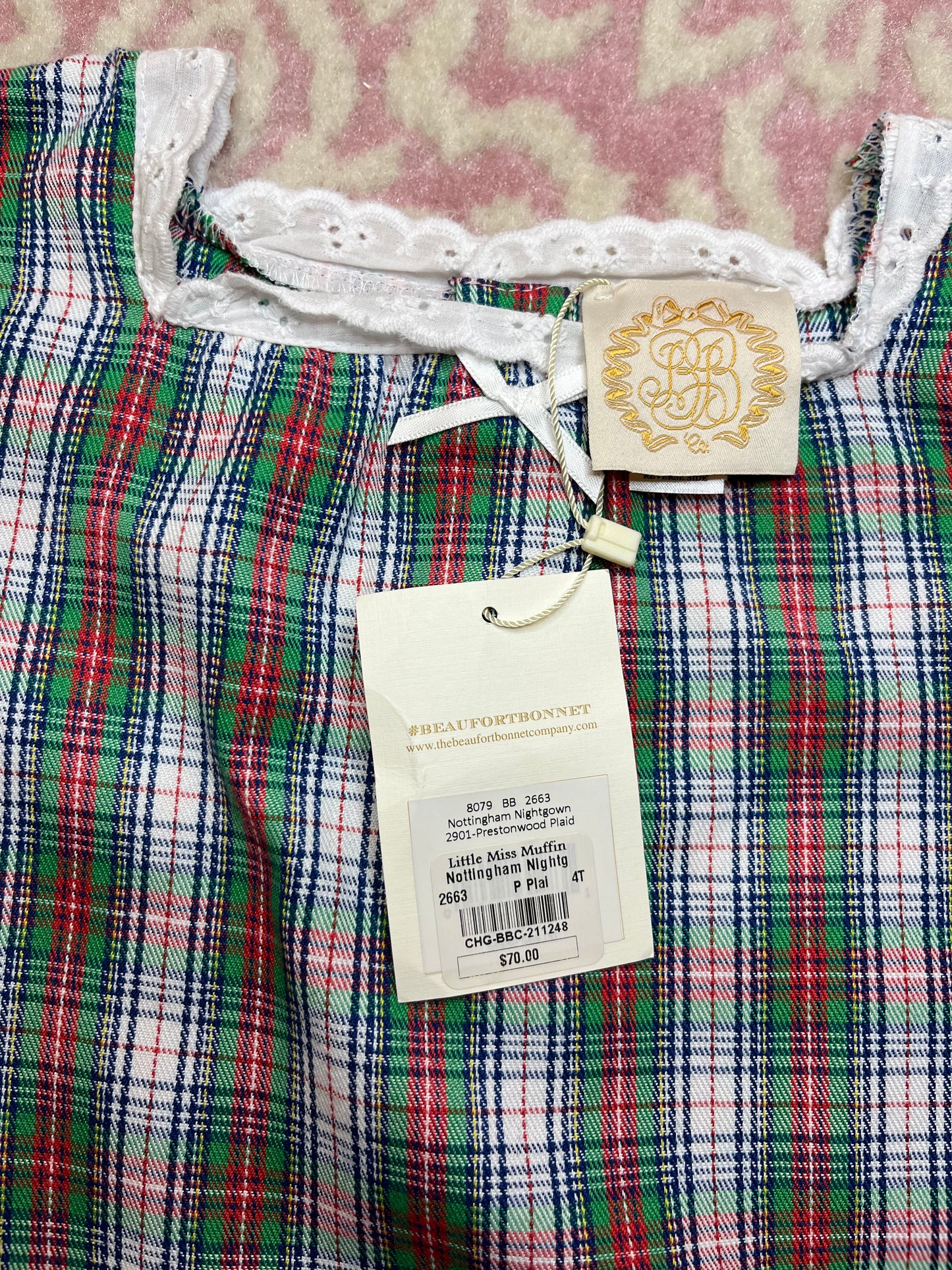 4T TBBC Prestonwood Plaid Nottingham Nightgown