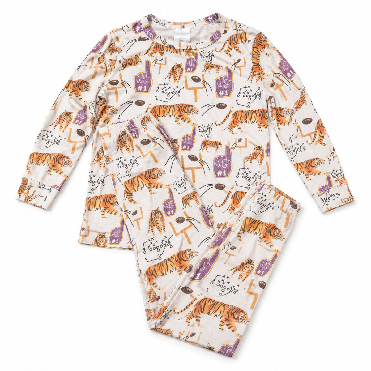 7 Little Lagniappe LSU Jammie Set