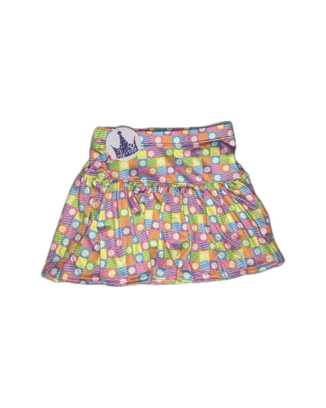 10/12 Azarhia Colorful Daisies Skort