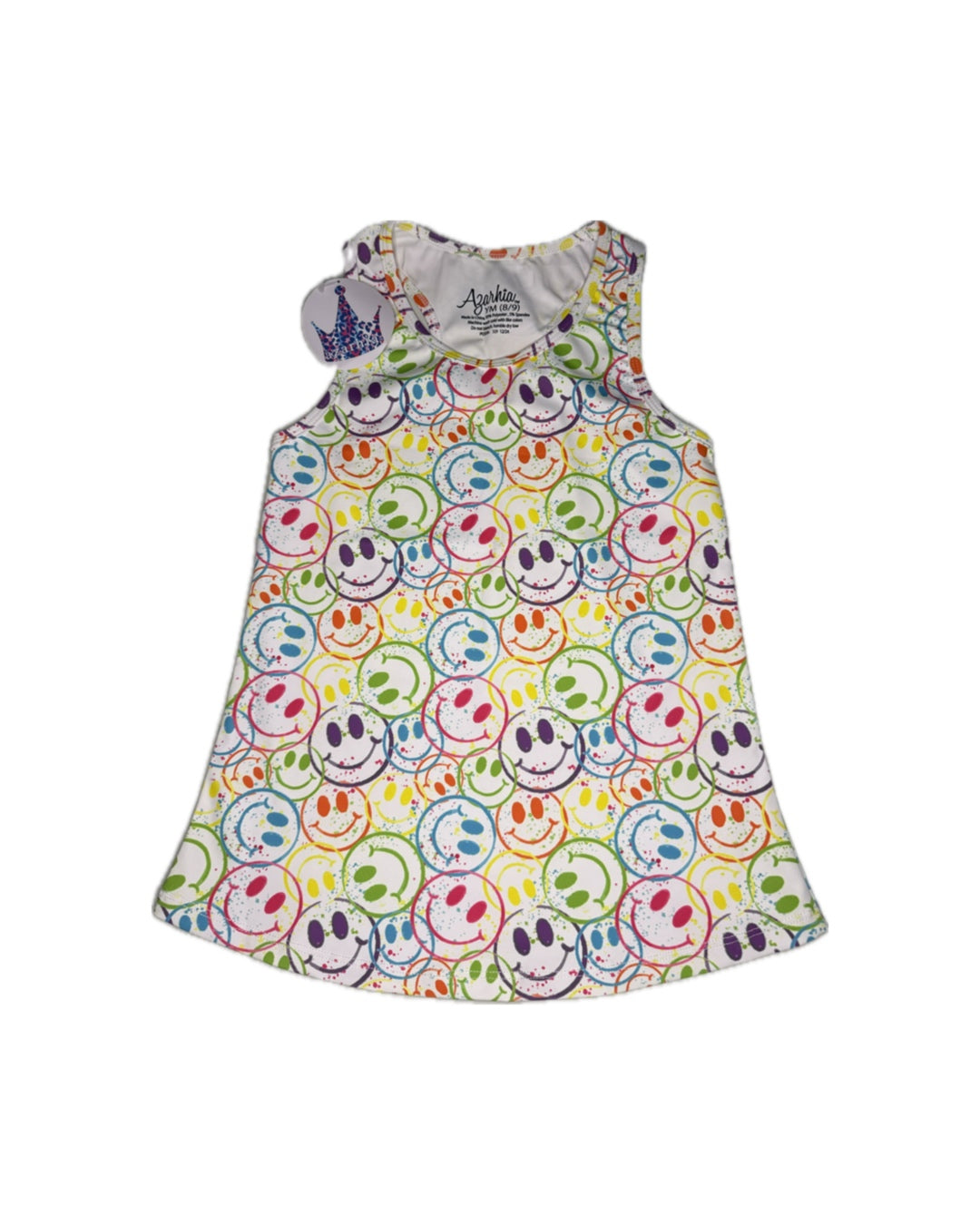 8/9 Azarhia Colorful Smiley Face Tank