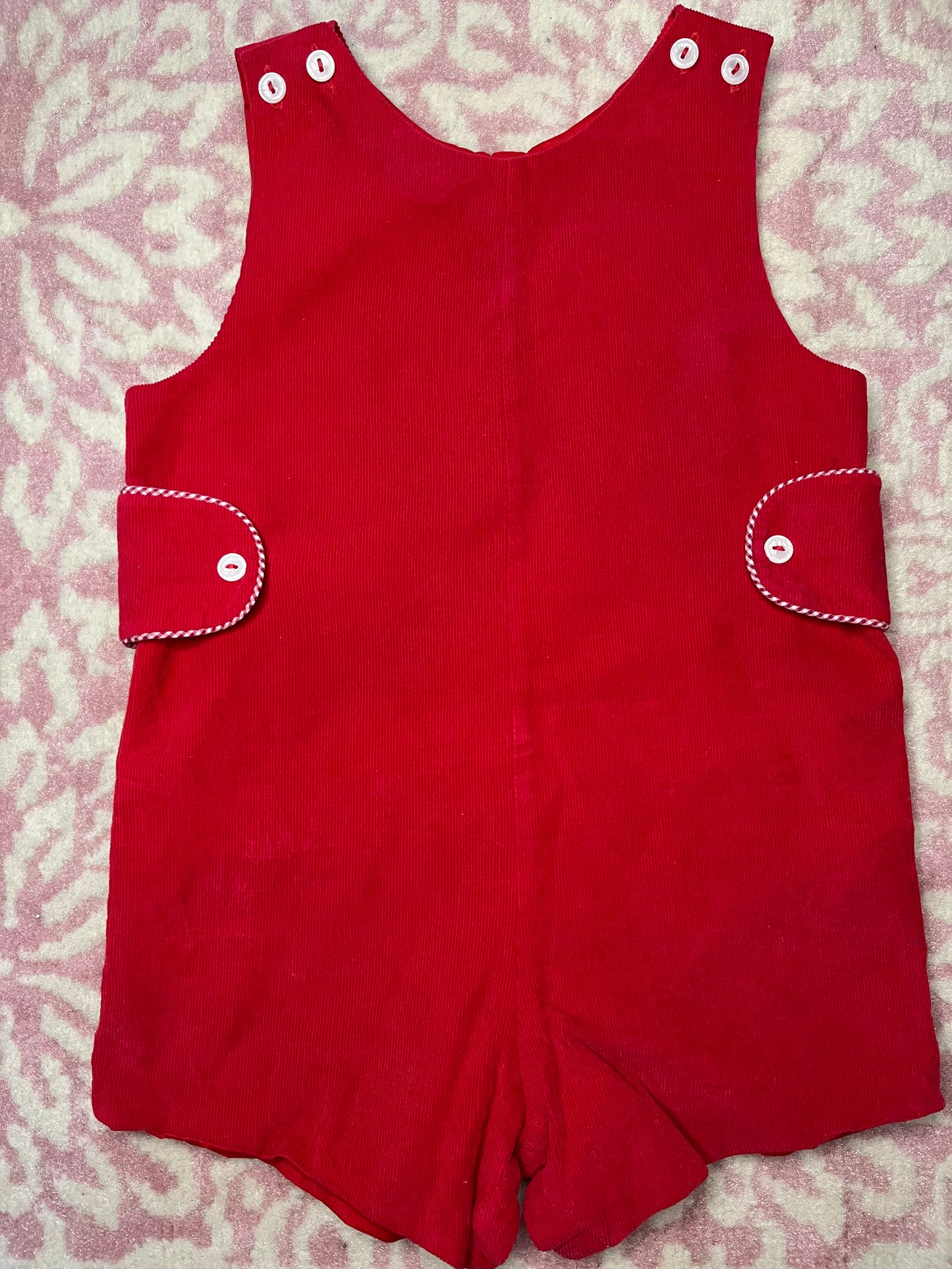 Sz 18M James & Lottie Red Corduroy Jon Jon