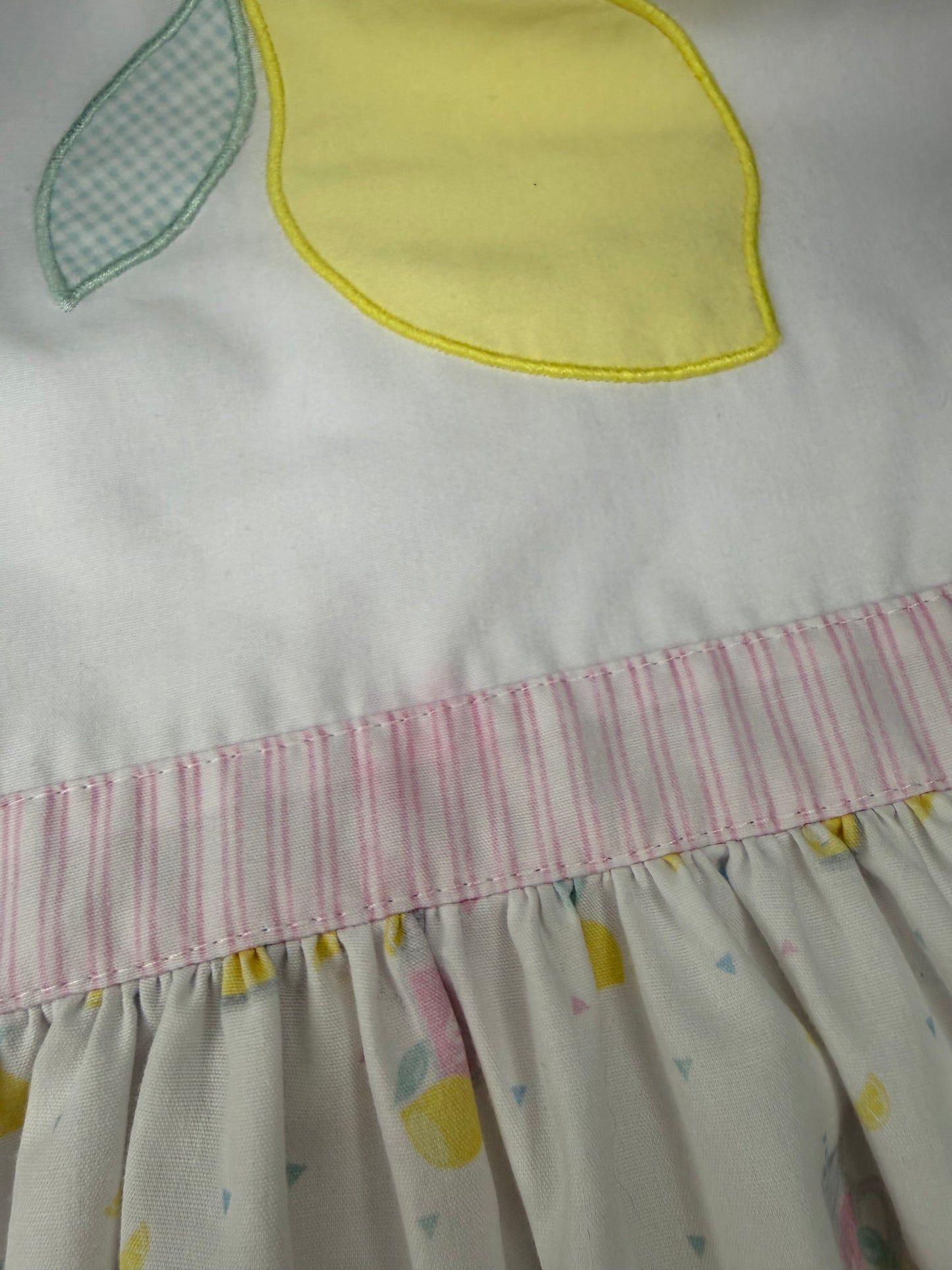 8 Lullaby Set Lemon Appliqué Dress