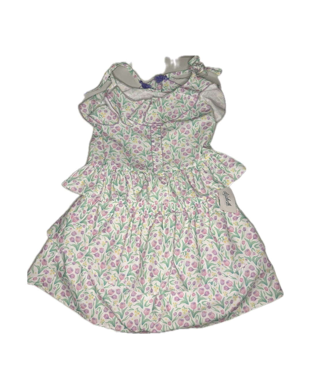 10/12 Be Elizabeth Tulip Ruffle Tie Shoulder Skirt Set