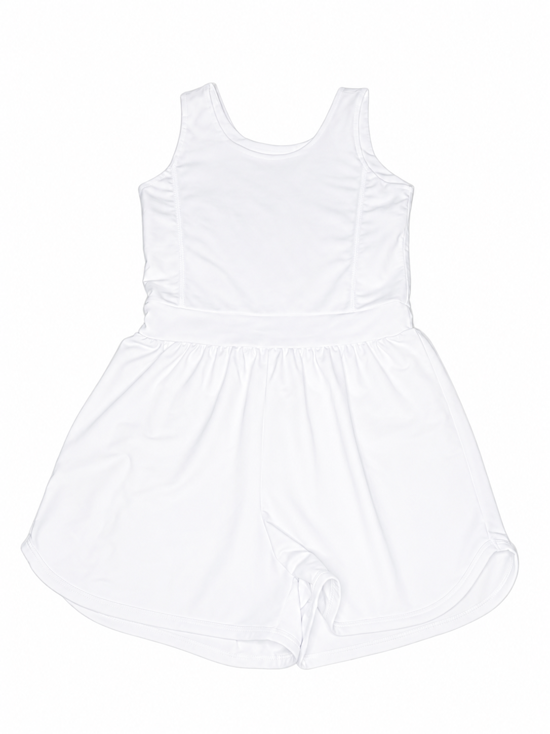 14 Be Elizabeth White Athleisure Romper