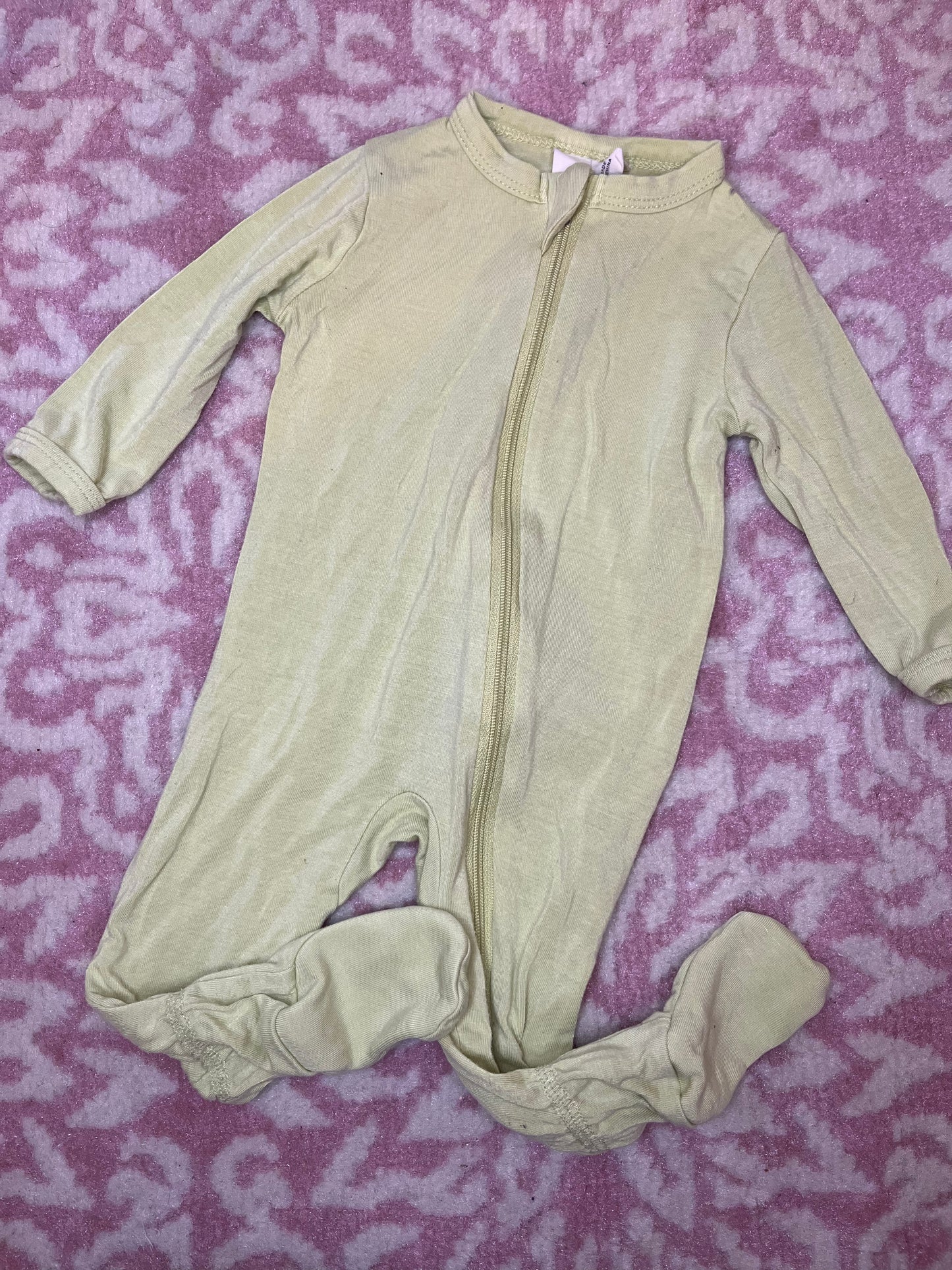Sz 0-3M Kyle Baby Footed Zip Pajama