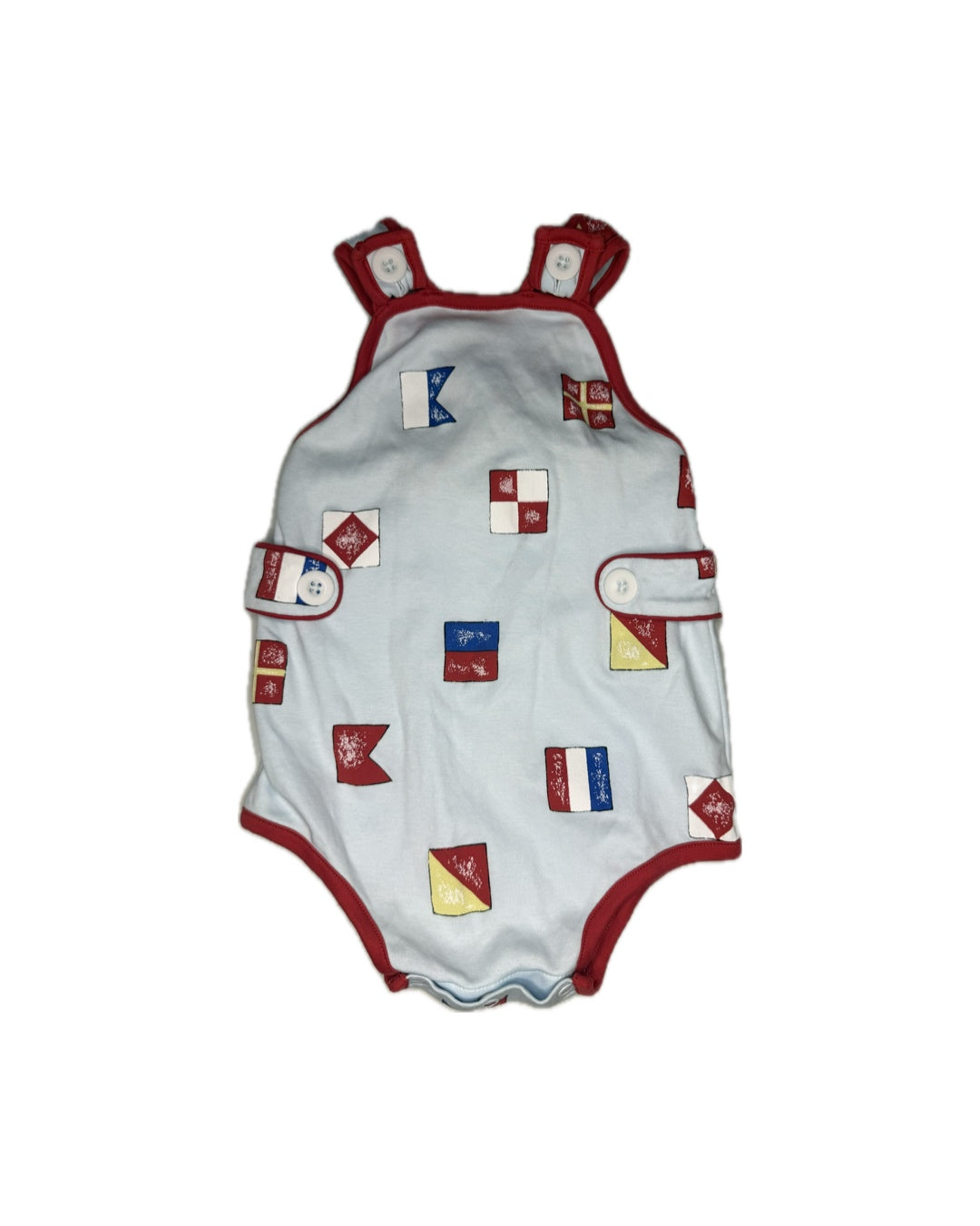 12/18M TBBC Skipper Sunsuit New Street Nautical Flags
