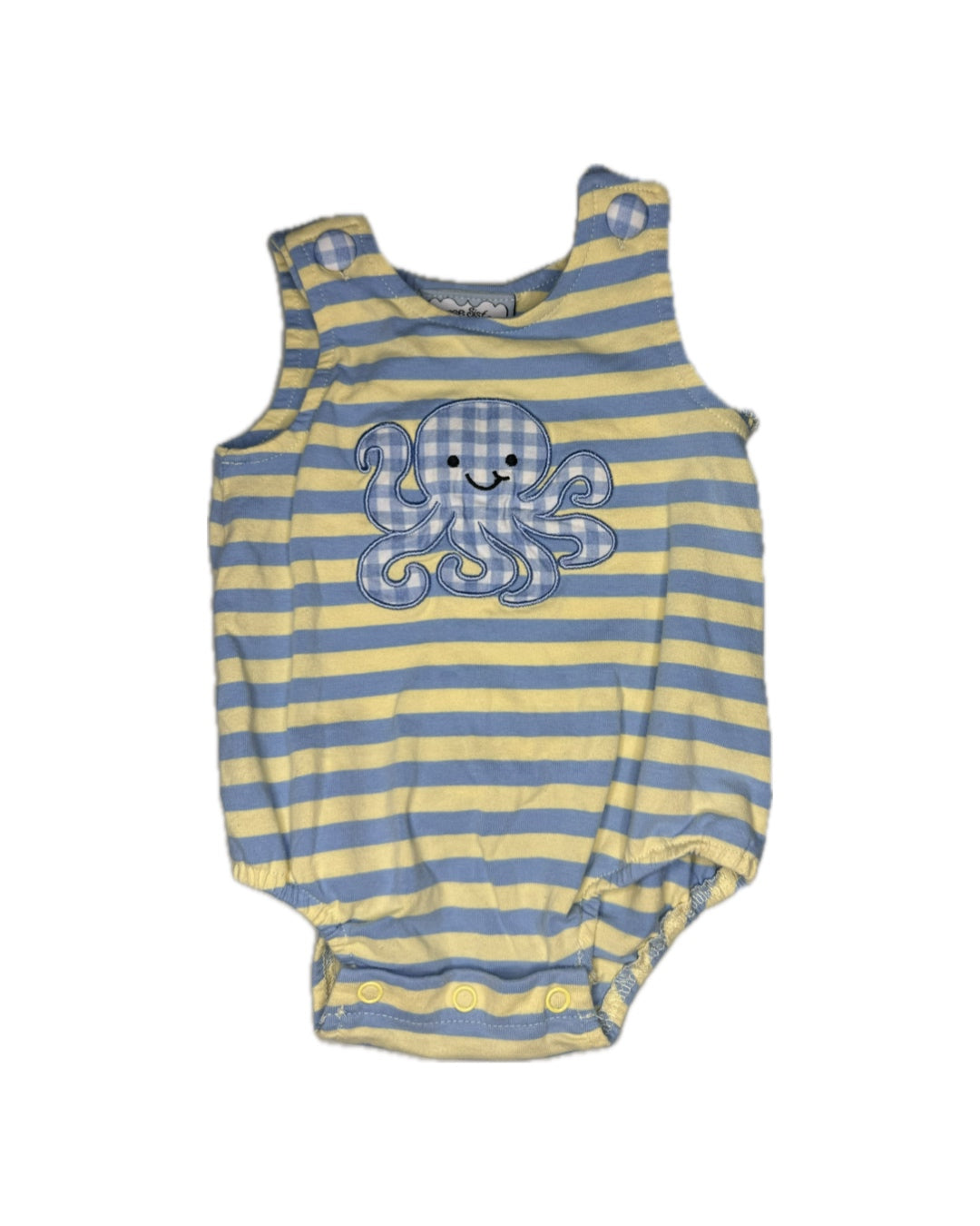 3M Three Sisters Octopus Appliqué Striped knit Bubble