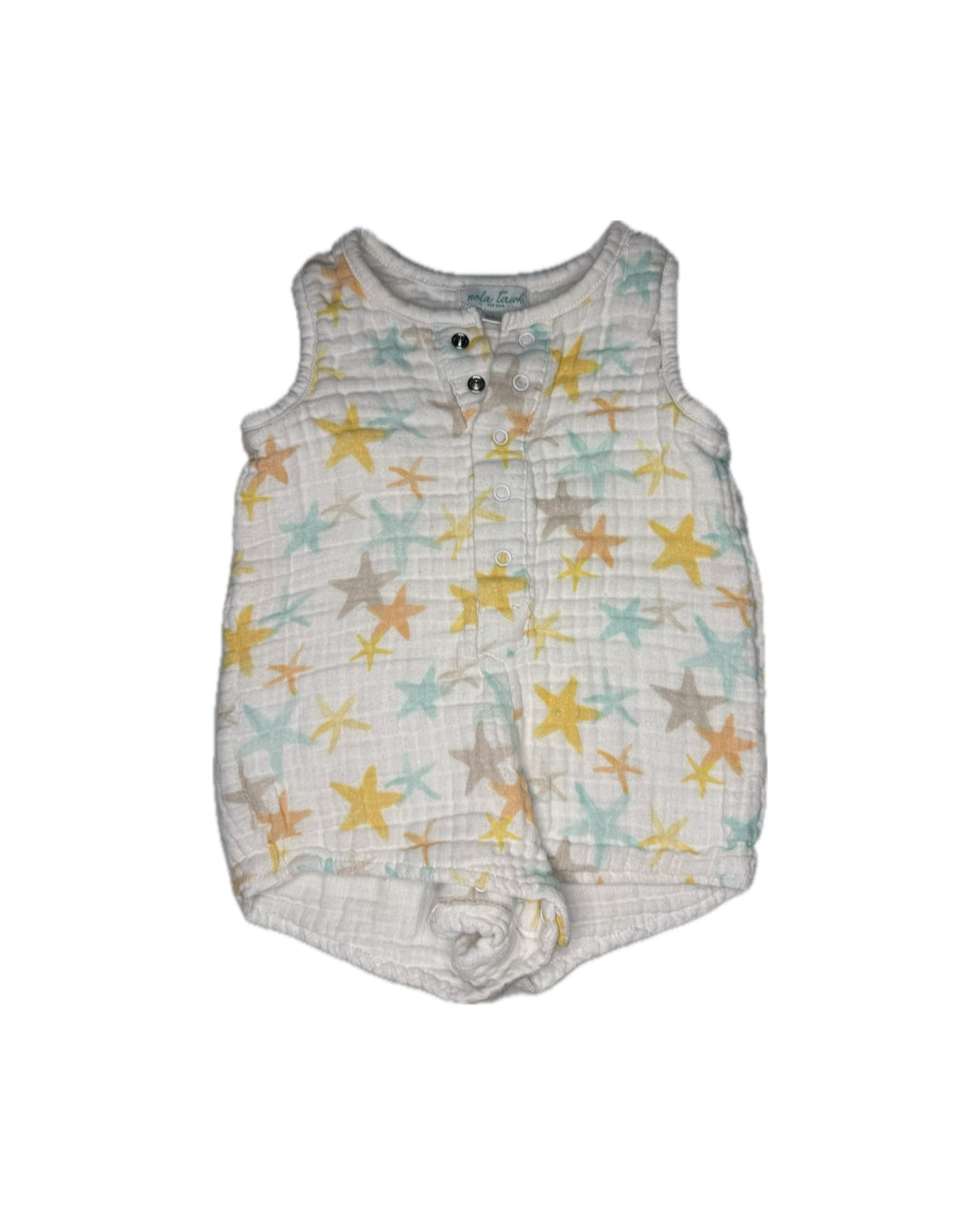 0/3M Nola Tawk Starfish Muslin Romper
