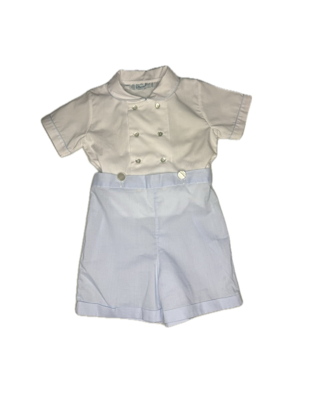 12M Feltman Brothers Button On Blue & White Jon Jon