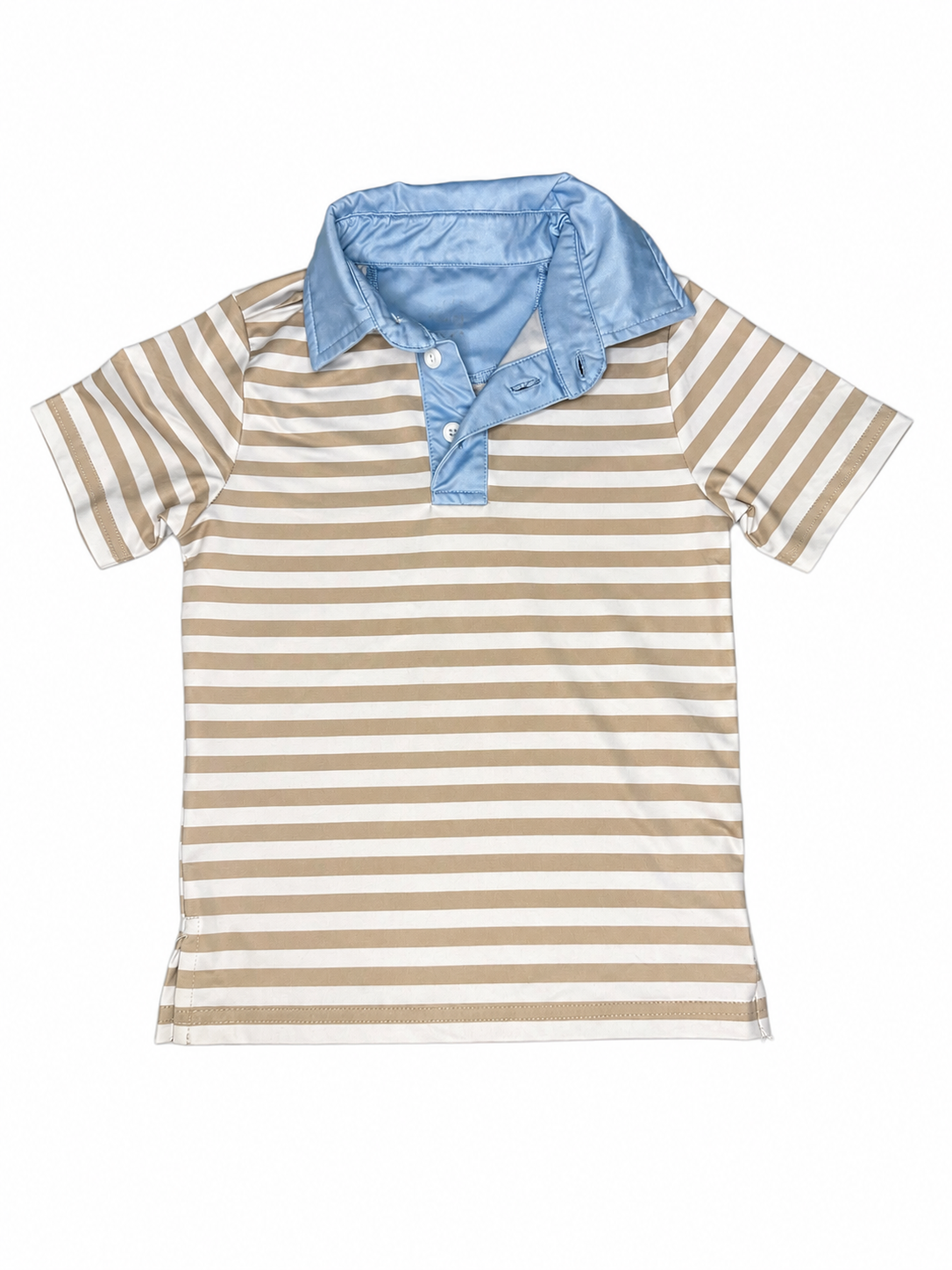 3/4 Courtside Kids Striped Athletic Polo