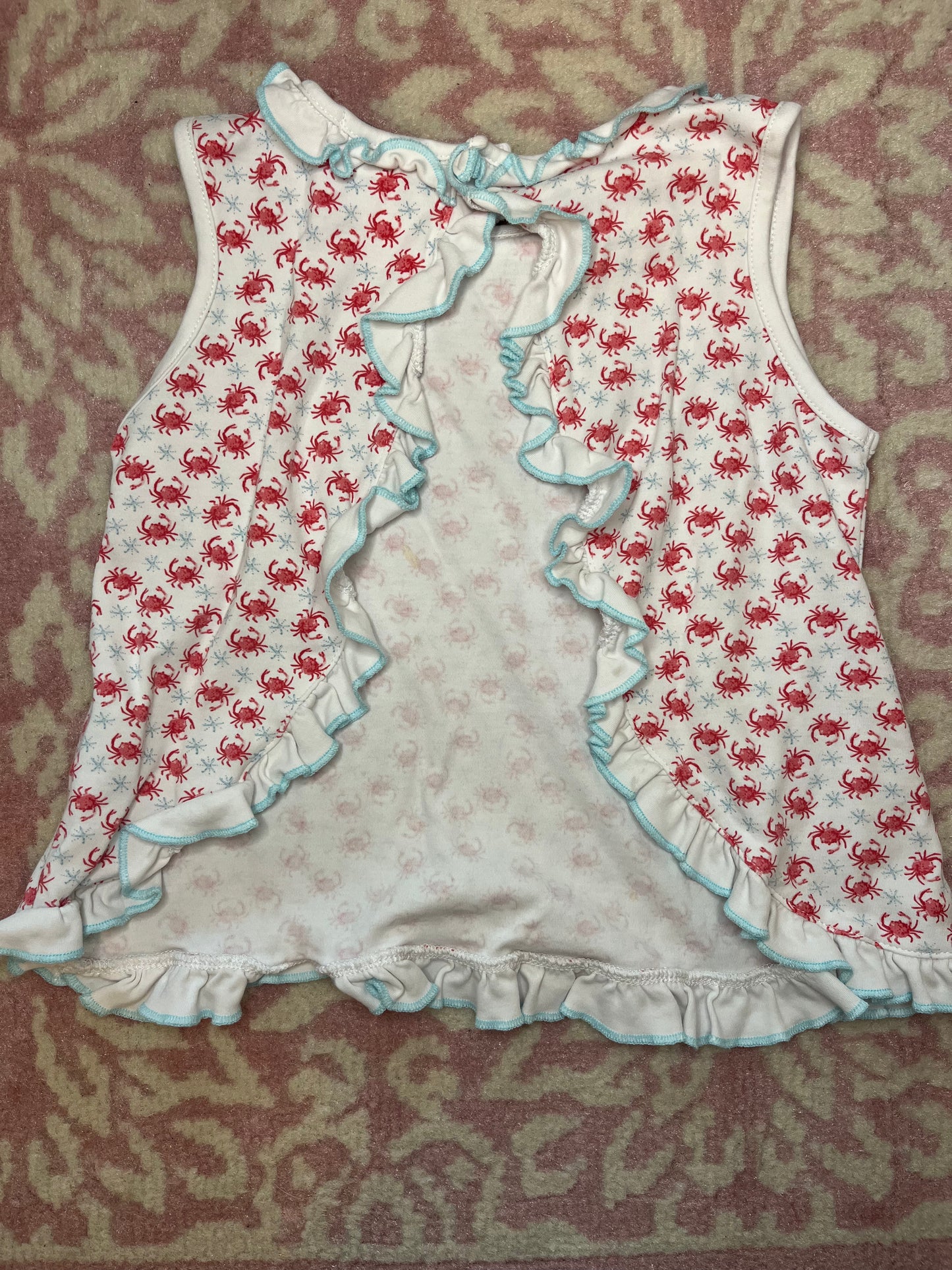 Sz 4T The Proper Peony Crab Swing Top