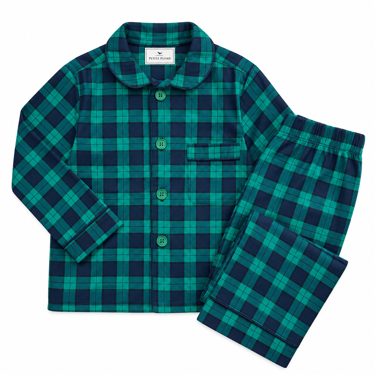 Petite Plume Highland Tartan Pajama Set