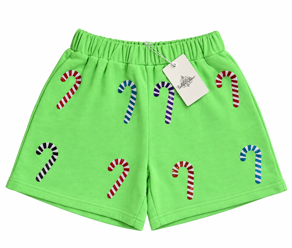 14 Belle Cher Green Candy Cane Short