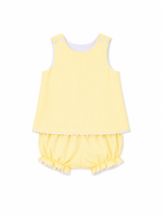 24M Mom & Me Yellow Bloomer Set