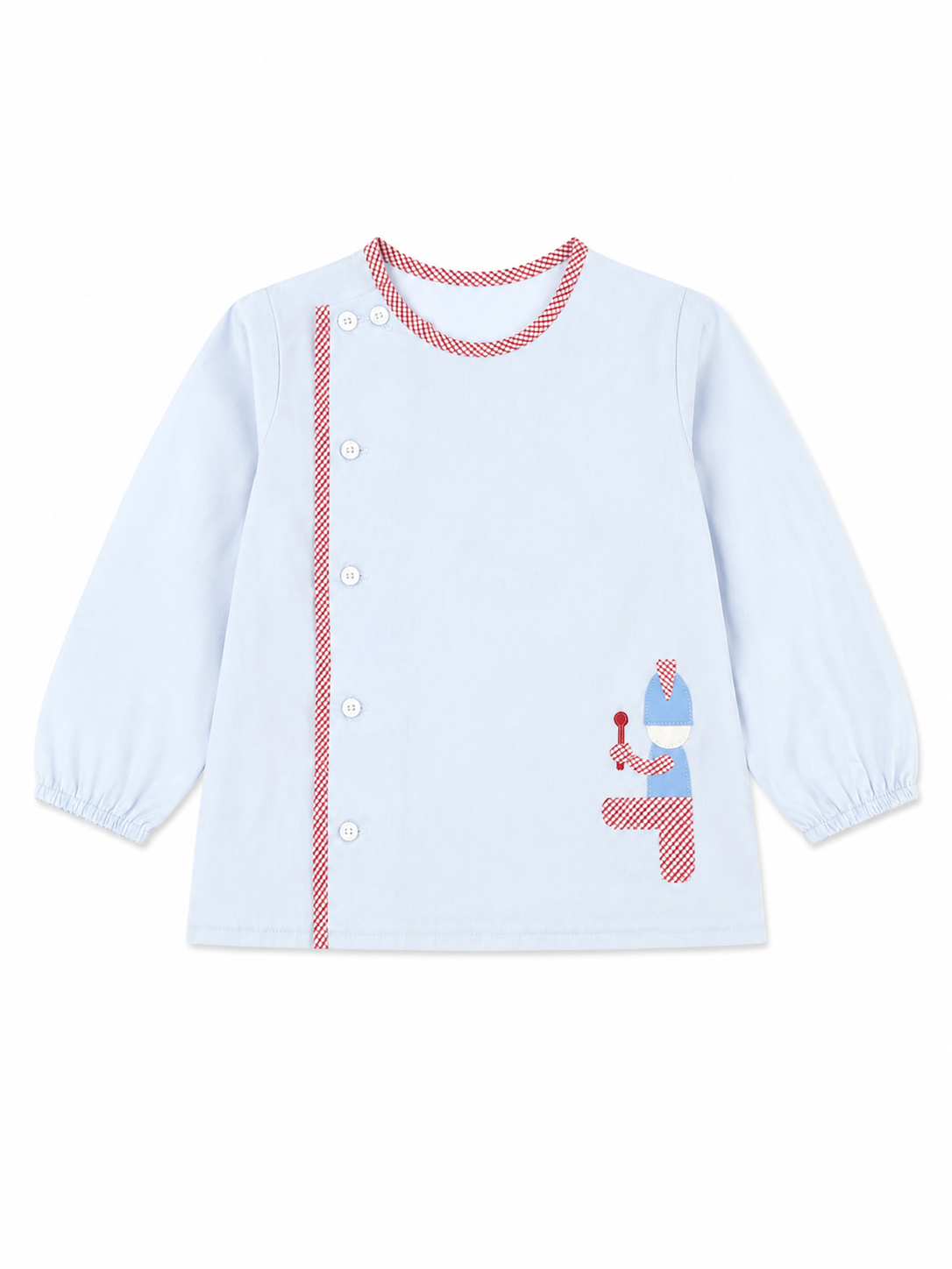 4 Hannah Kate Drummer Boy LS Side Button Top