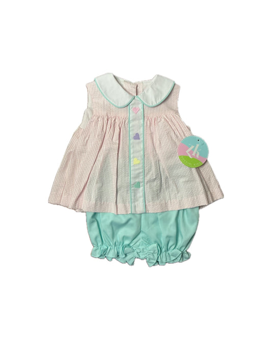 Zucinni Kids Hearts Marietta Bloomer Set