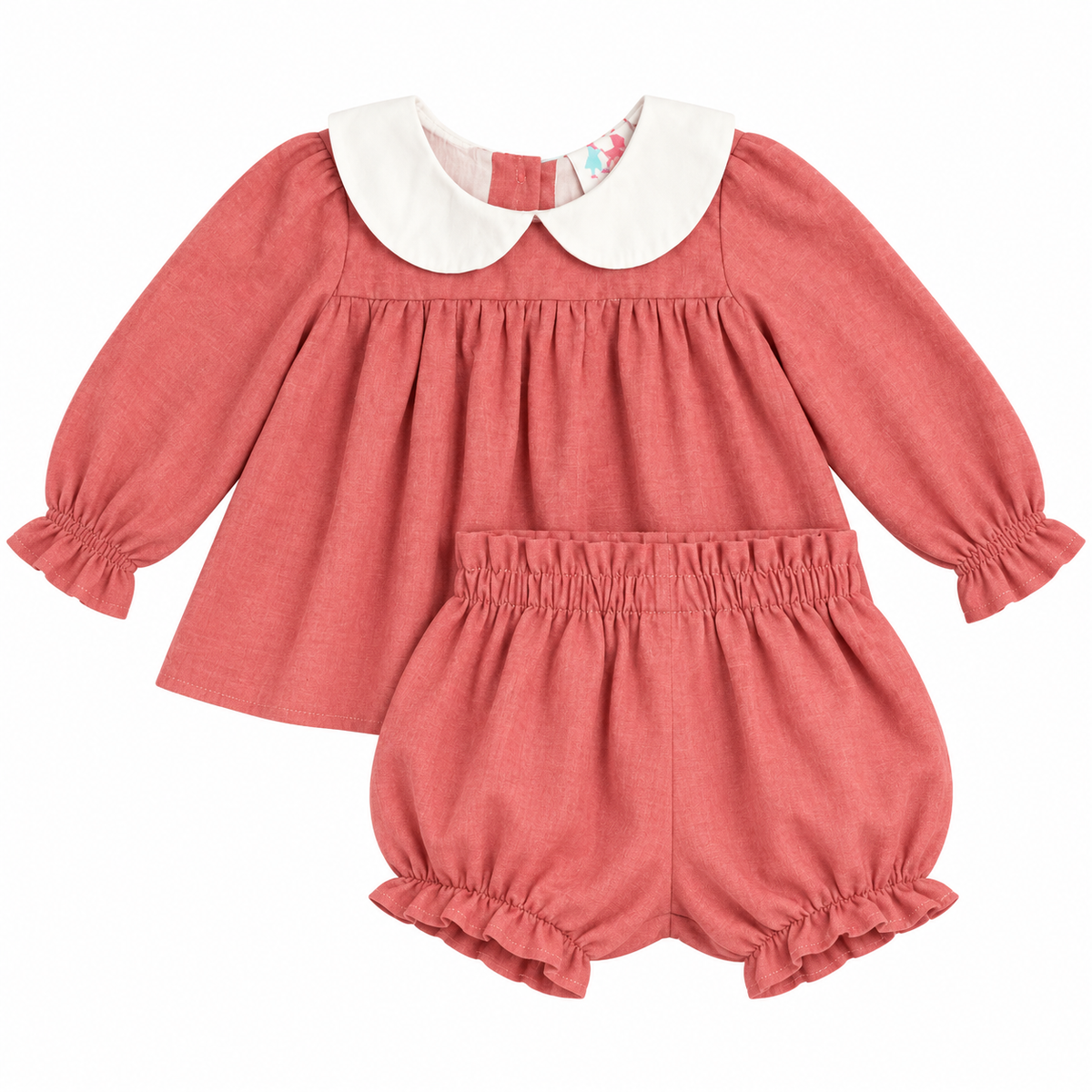 3T Little Louanne chambray Bloomer Set
