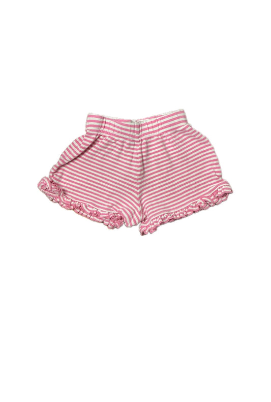 24M Baby Luigi Pink and White Ruffle Knit Short