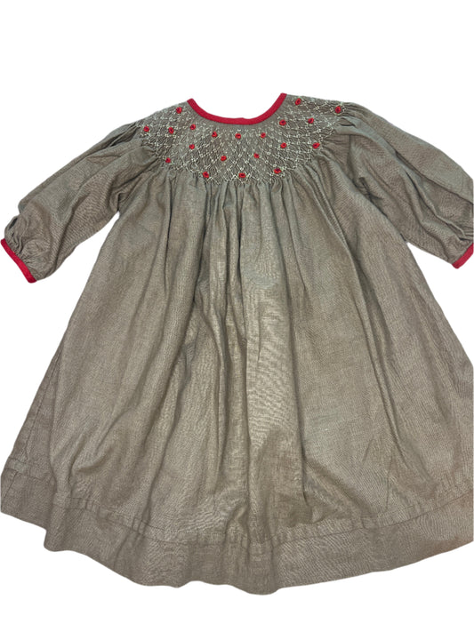 3M Will’beth Smocked Bishop Rosette Dress